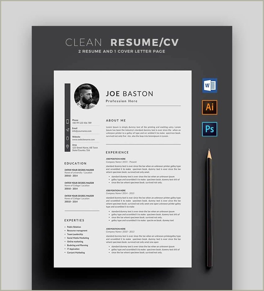 Use A Pdf Template To Make A Resume