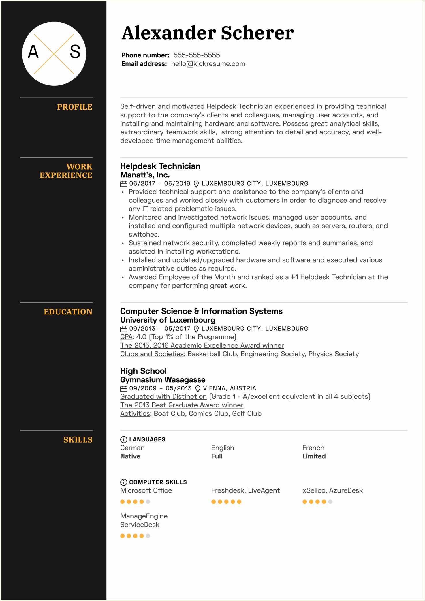 Useful Skills For Help Desk On Resume