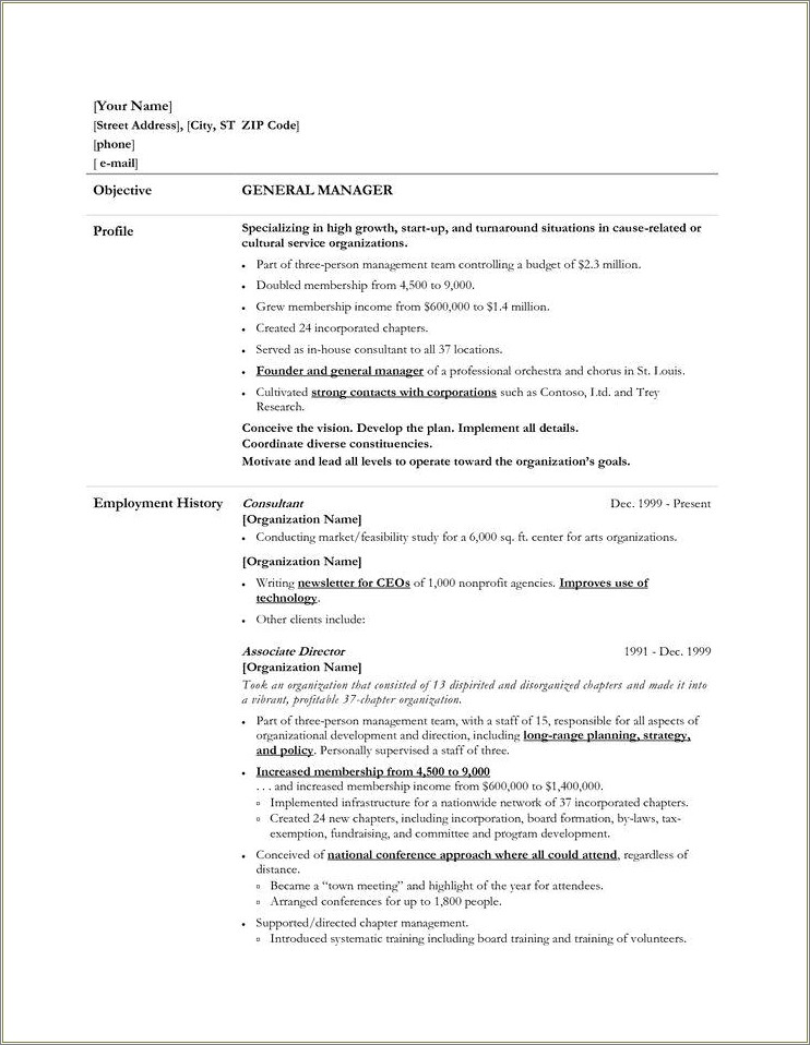 Using Specific Resume For Generic Job