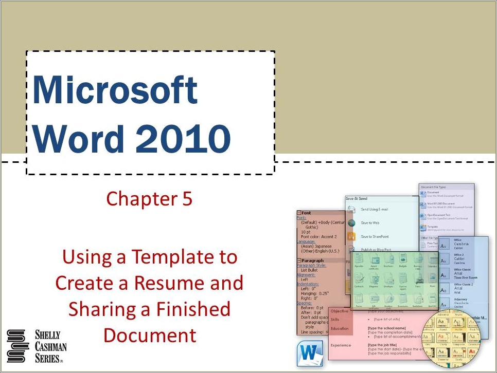 Using Word 2010 To Create A Resume