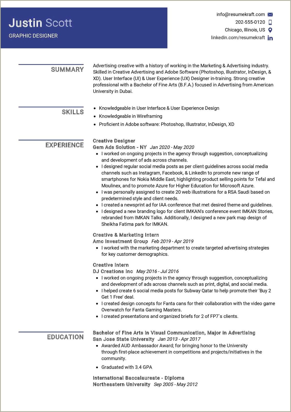 Ux Designer Resume Sample Entry Level