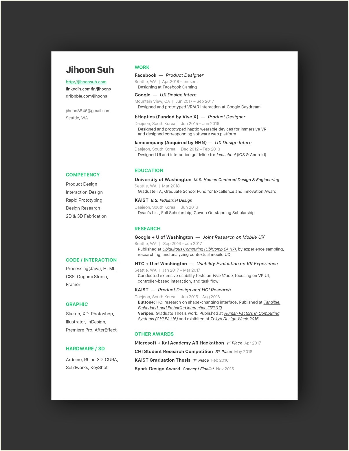 Ux Designer Writing Action Based Resume Examples