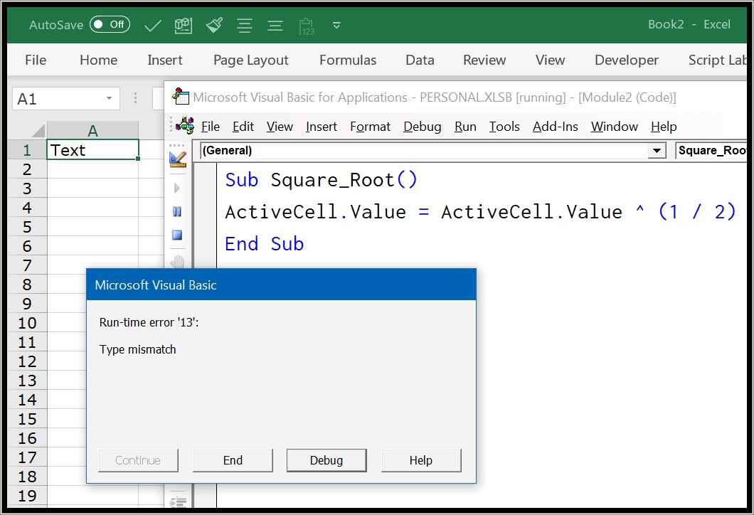 Vba On Error Resume Next Example