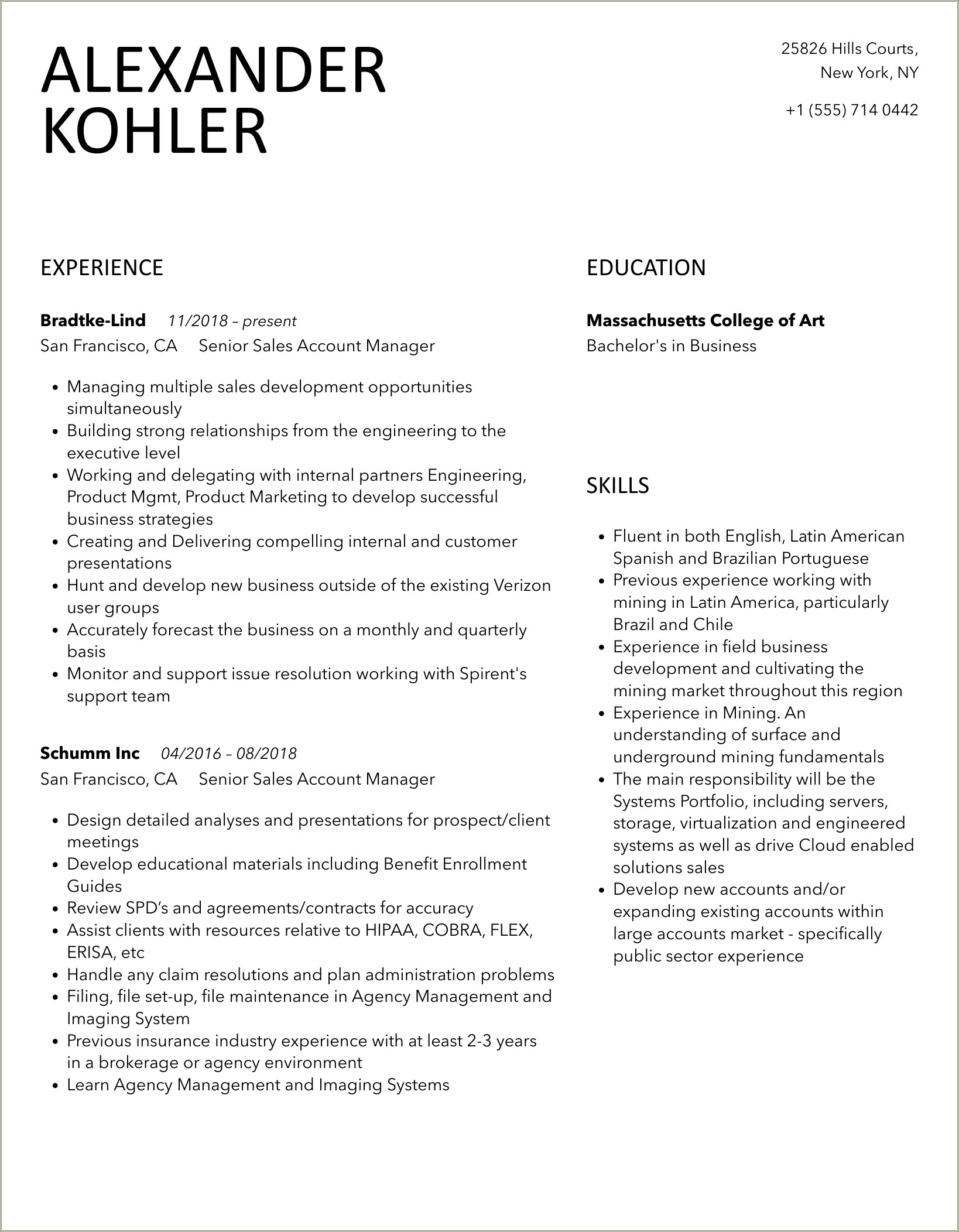 Verizon Order Manager Customer Relation Resume