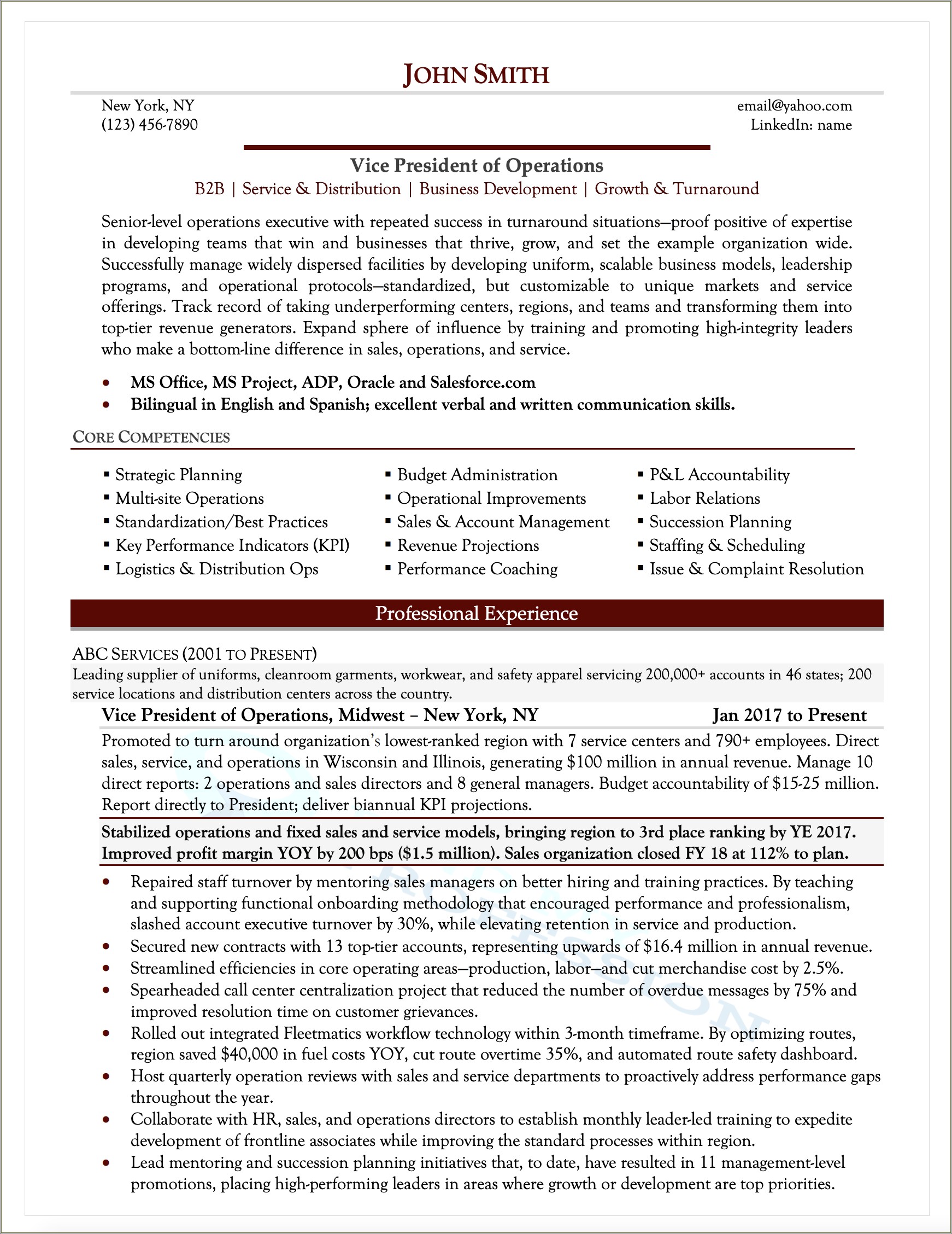 Vice President Communications Resume Best Practices 2019