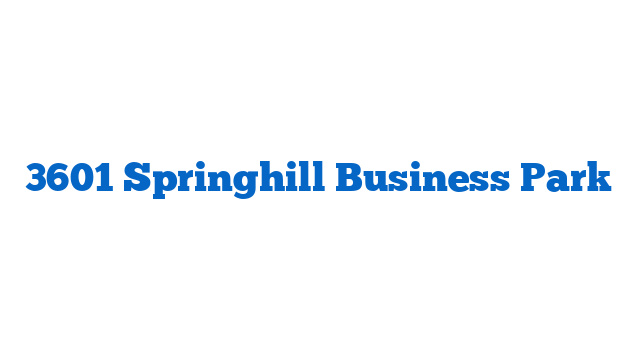 3601 Springhill Business Park