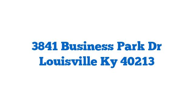 3841 Business Park Dr Louisville Ky 40213