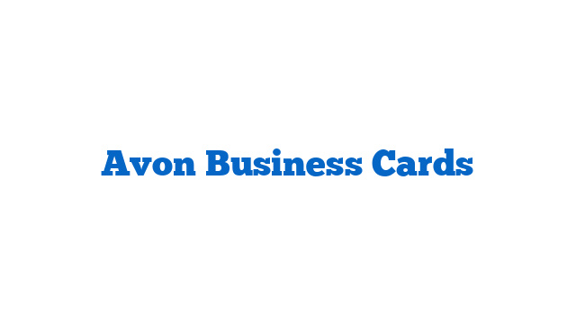 Avon Business Cards