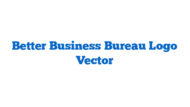 Better Business Bureau Logo Vector