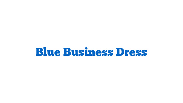 Blue Business Dress