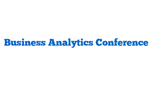 Business Analytics Conference