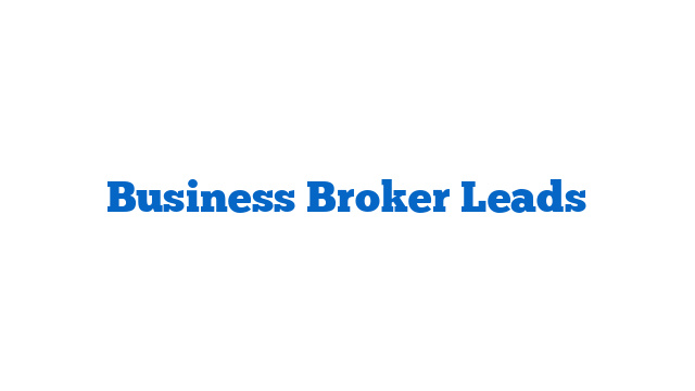 Business Broker Leads