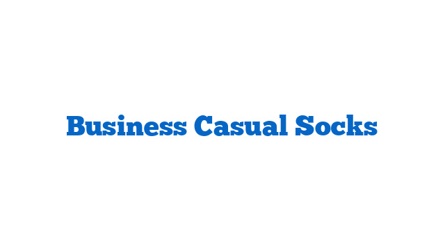 Business Casual Socks