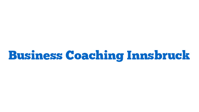 Business Coaching Innsbruck