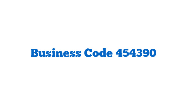 Business Code 454390