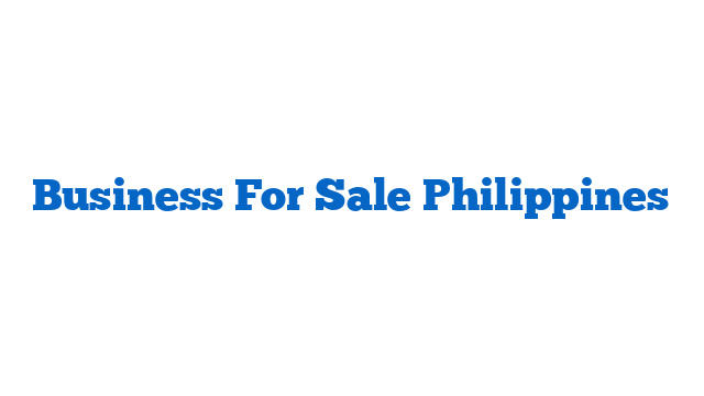 Business For Sale Philippines