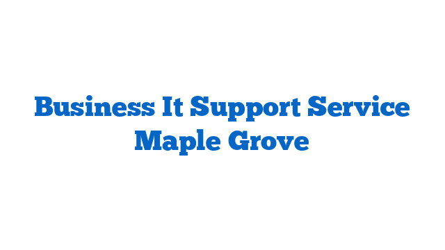 Business It Support Service Maple Grove