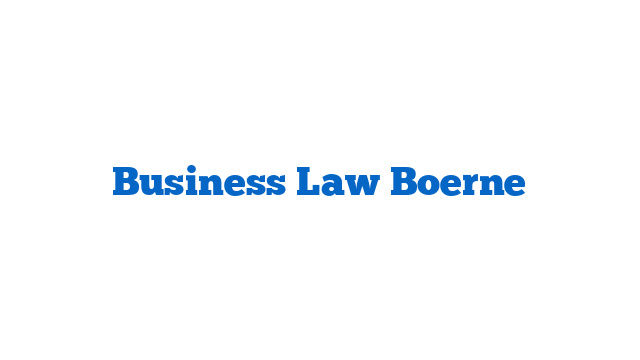 Business Law Boerne