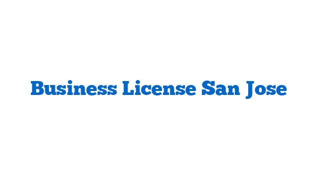 Business License San Jose