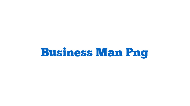 Business Man Png