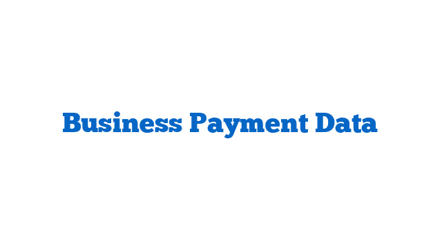 Business Payment Data