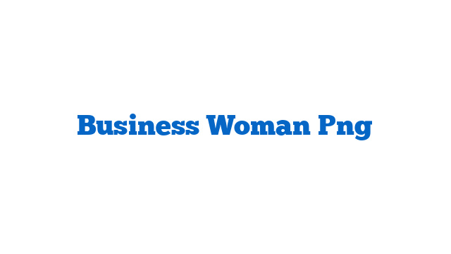 Business Woman Png