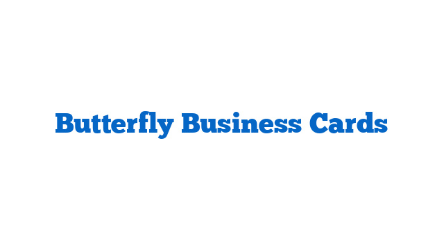 Butterfly Business Cards