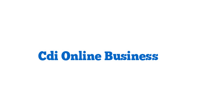 Cdi Online Business