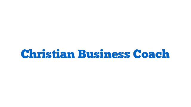 Christian Business Coach