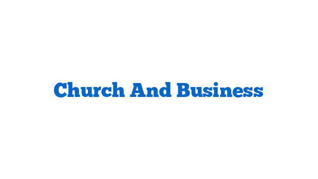 Church And Business