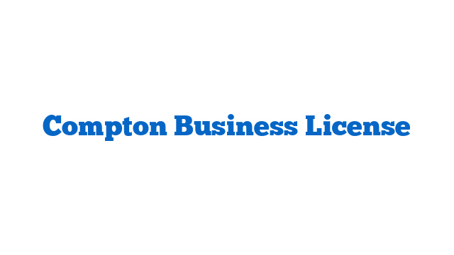 Compton Business License