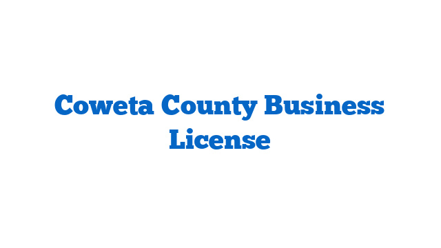 Coweta County Business License