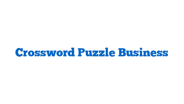 Crossword Puzzle Business