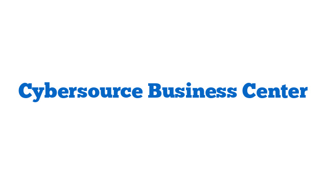 Cybersource Business Center