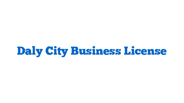 Daly City Business License