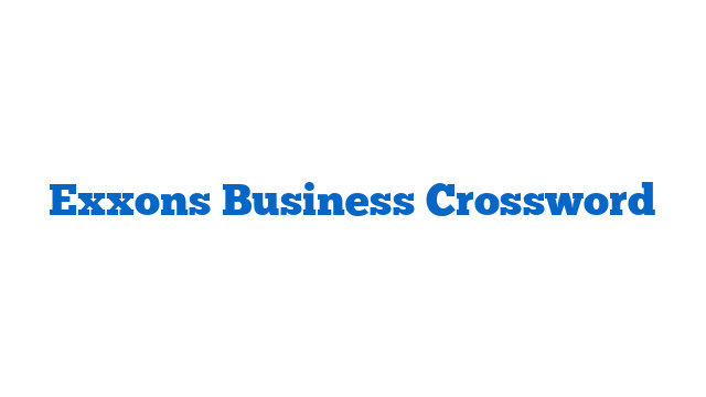 Exxons Business Crossword