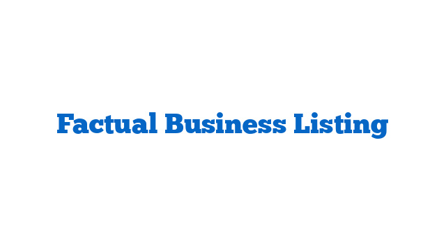 Factual Business Listing