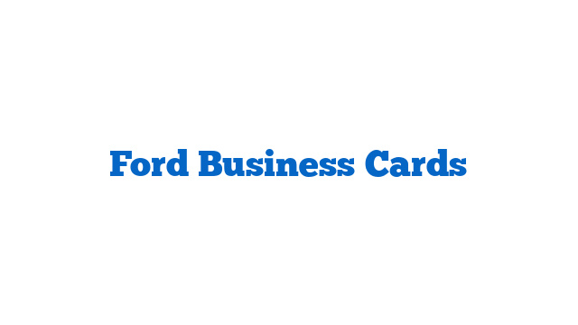 Ford Business Cards