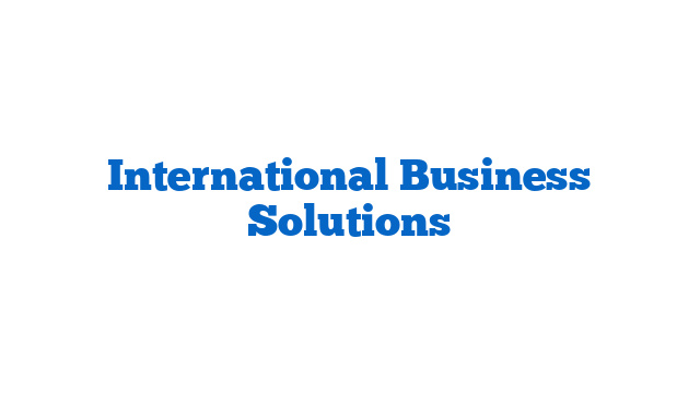 International Business Solutions