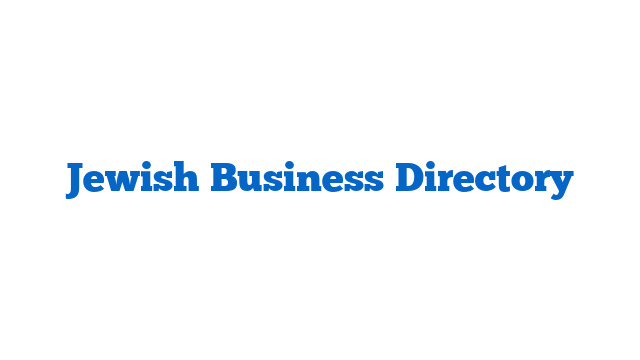 Jewish Business Directory