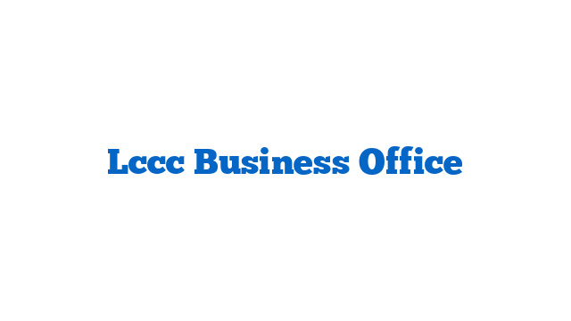 Lccc Business Office