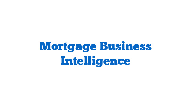 Mortgage Business Intelligence