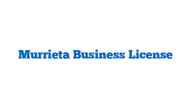 Murrieta Business License