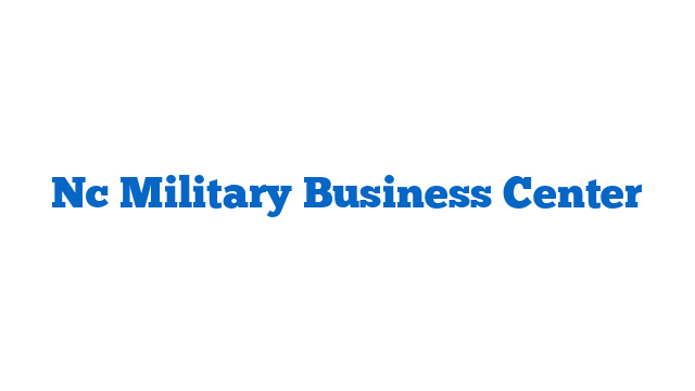 Nc Military Business Center