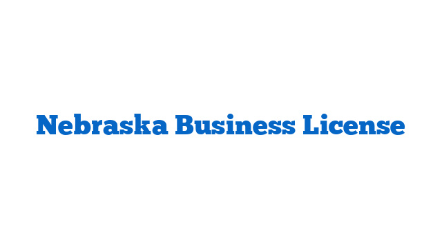 Nebraska Business License