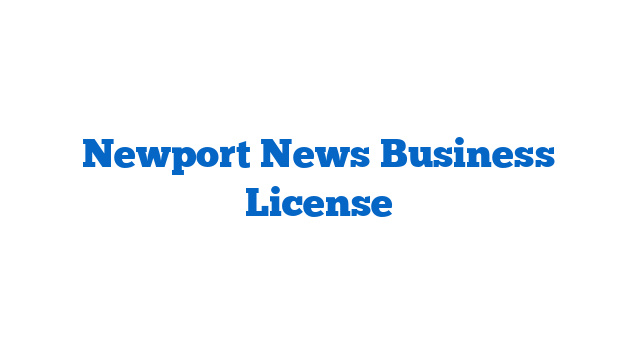 Newport News Business License