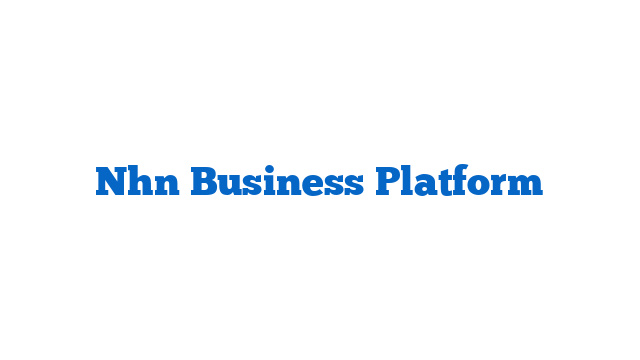 Nhn Business Platform