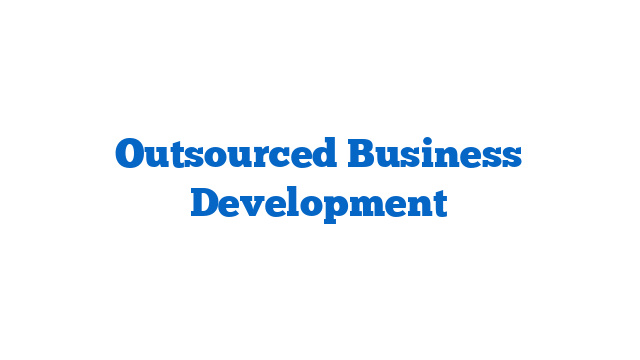 Outsourced Business Development