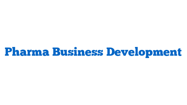 Pharma Business Development