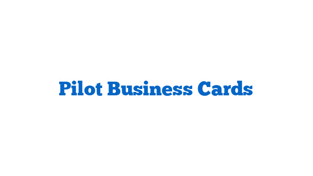 Pilot Business Cards